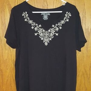 Faded Glory Black Top, NWOT, 2X